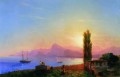 海の夕日 1856 ロマンチックなイワン・アイヴァゾフスキー ロシア